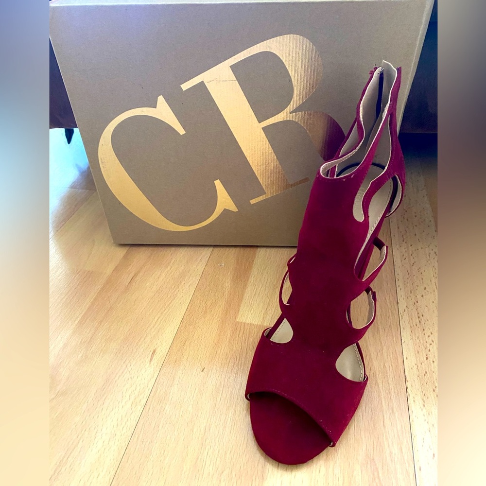 Charlotte Russe- Heidi Burgundy Heels